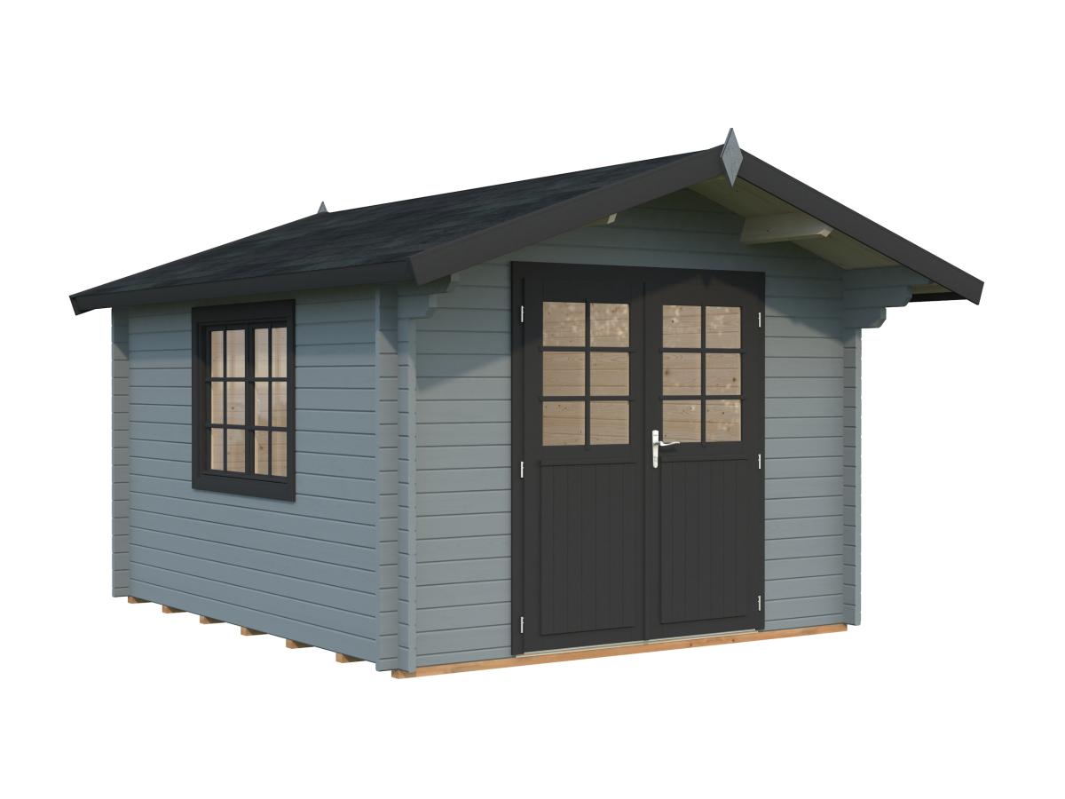 Palmako | Sally S (10'6" x 12'6" | 110 sq.ft. | 1.7") Compact Nordic Style Traditional Log Cabin