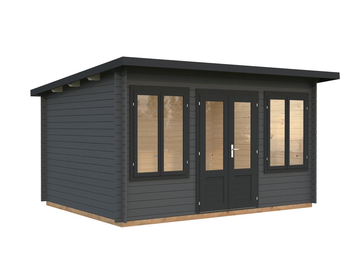 Palmako | Lisa S (13'9" x 10'6" | 123.8 sq.ft. | 1.3") Pent Timber Garden Room