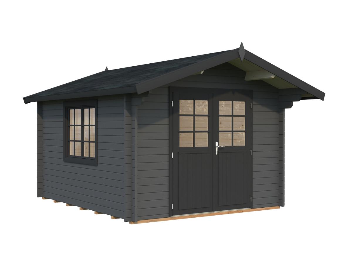 Palmako | Sally S (10'6" x 12'6" | 110 sq.ft. | 1.7") Compact Nordic Style Traditional Log Cabin