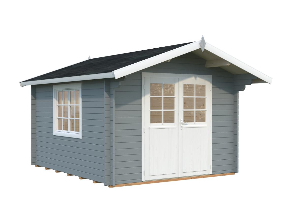 Palmako | Sally S (10'6" x 12'6" | 110 sq.ft. | 1.7") Compact Nordic Style Traditional Log Cabin