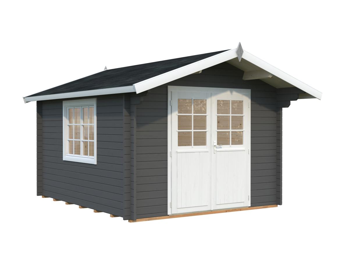 Palmako | Sally S (10'6" x 12'6" | 110 sq.ft. | 1.7") Compact Nordic Style Traditional Log Cabin
