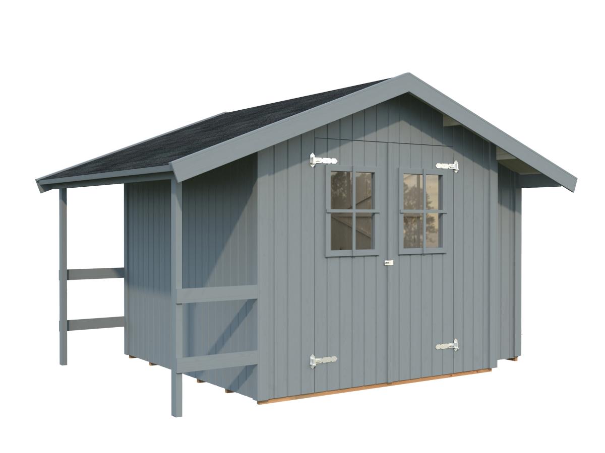 Palmako | Marcus (7'8" x 7'10" | 70 sq.ft.) Garden Shed With Log Store