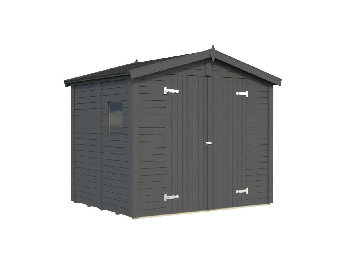 Palmako | Dan XS (8'0" x 6'3" | 48.4 sq.ft.) Compact Timber Garden Shed
