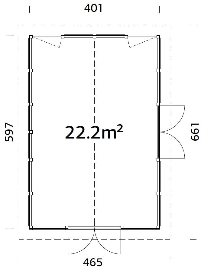 Palmako | Isabella L (13'2" x 19'7" | 239.0 sq.ft. | 3.5") Modern Glass Pavilion with Aluminium Frames
