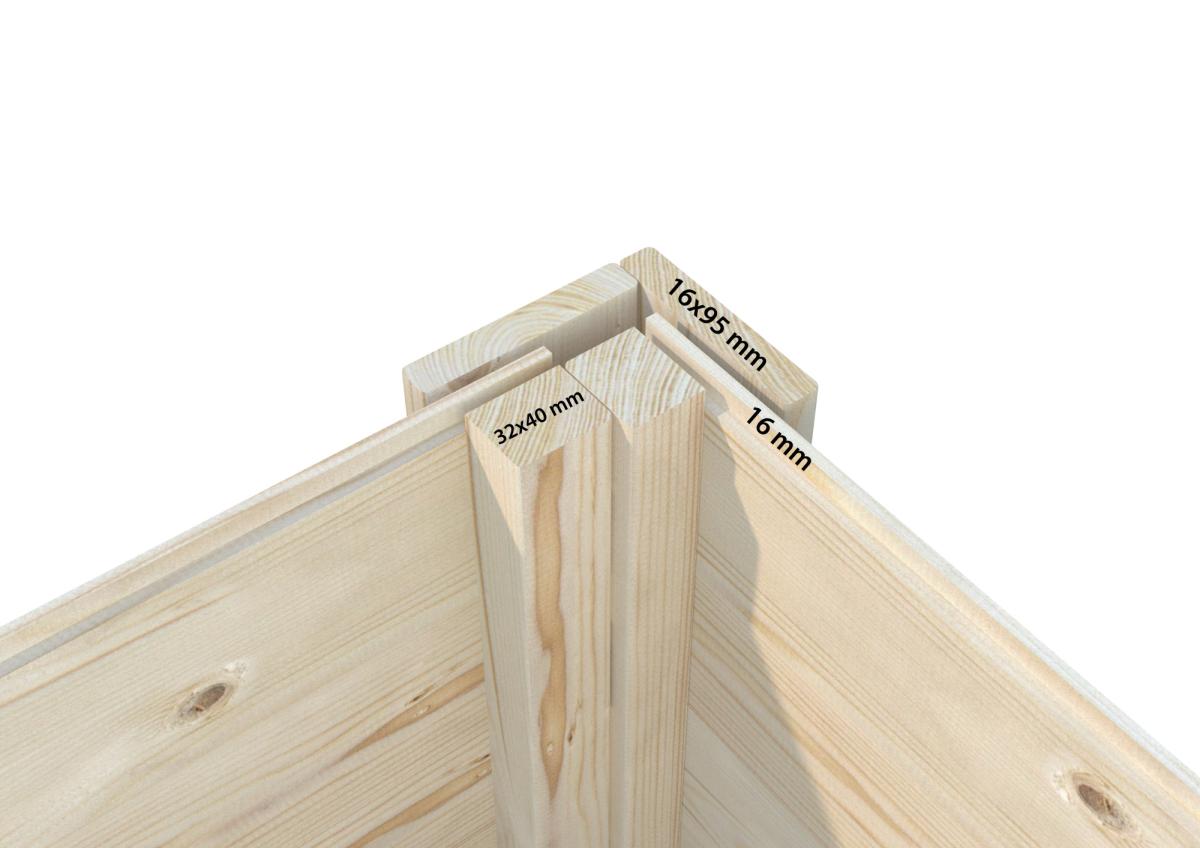 Palmako | Dan L (8'11" x 18'1" | 158.2 sq.ft.) Large Two Room Storage Shed