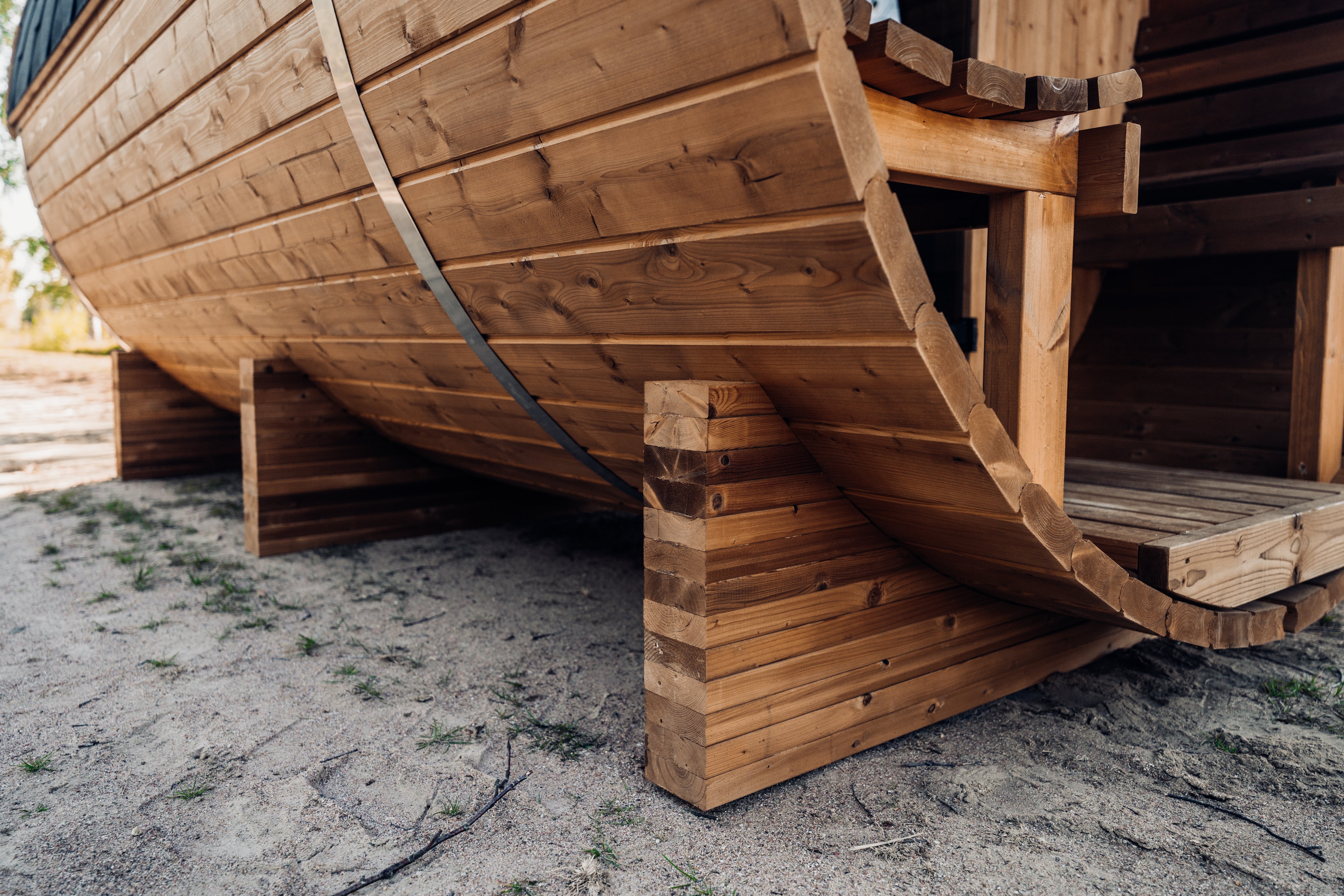 Arctic Finland House | Barrel Sauna Uno With Terrace
