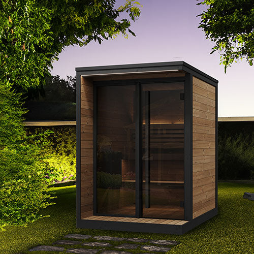 SaunaLife | GL4 4-Person Thermo-Spruce Outdoor Premium Garden Sauna