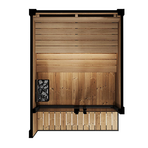 SaunaLife | GL4 4-Person Thermo-Spruce Outdoor Premium Garden Sauna