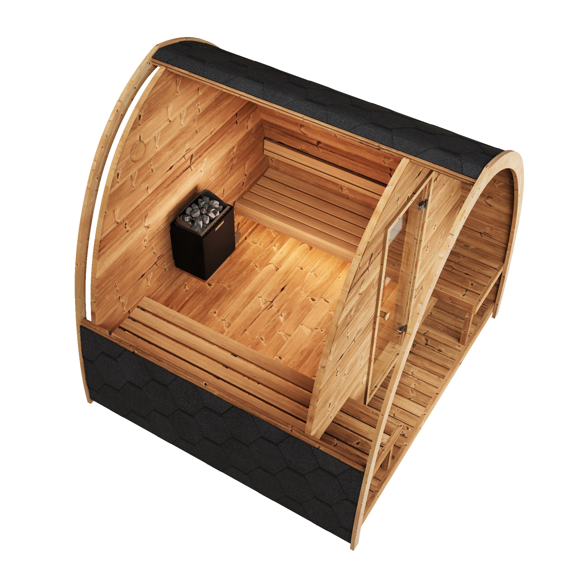 SaunaLife | G3 6-Person Outdoor Traditional Pod Sauna