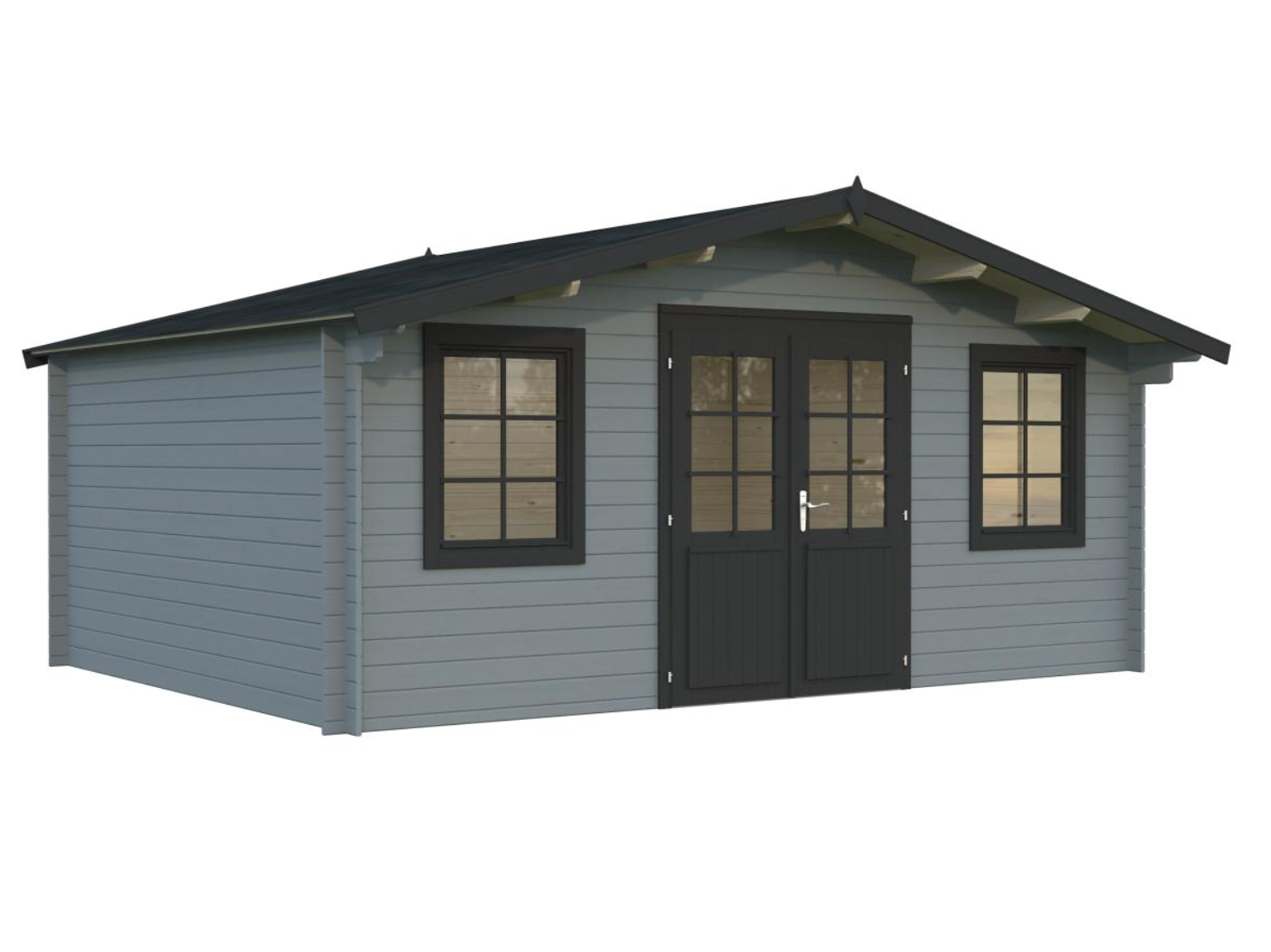 Palmako | Klara L (16'6" x 12'6" | 183 sq.ft. | 1.1") Under 8'3" Garden Log Cabin