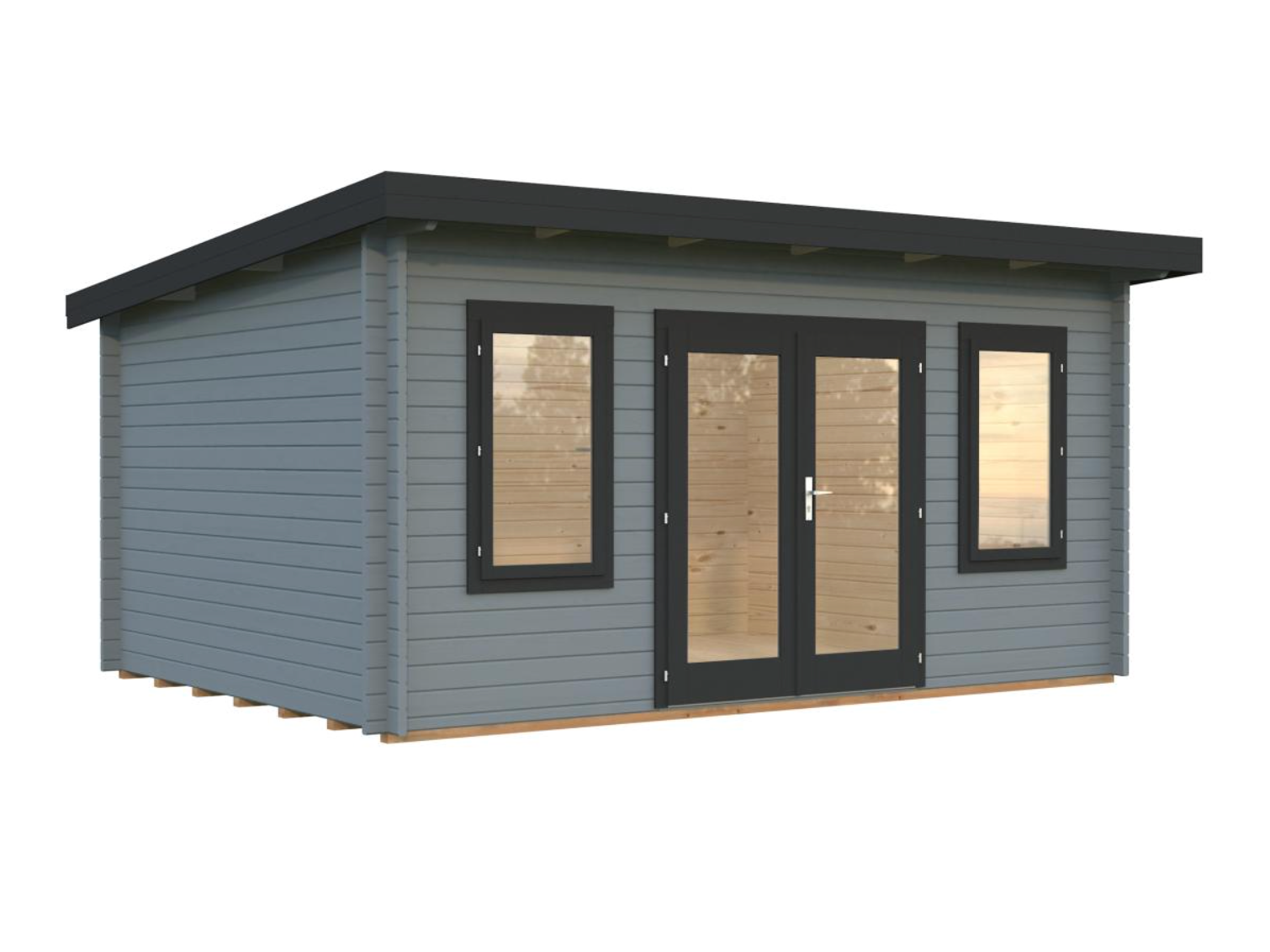 Palmako | Lisa M (15'5" x 11'6" | 153 sq.ft. | 1.7") Modern Pent Garden Office