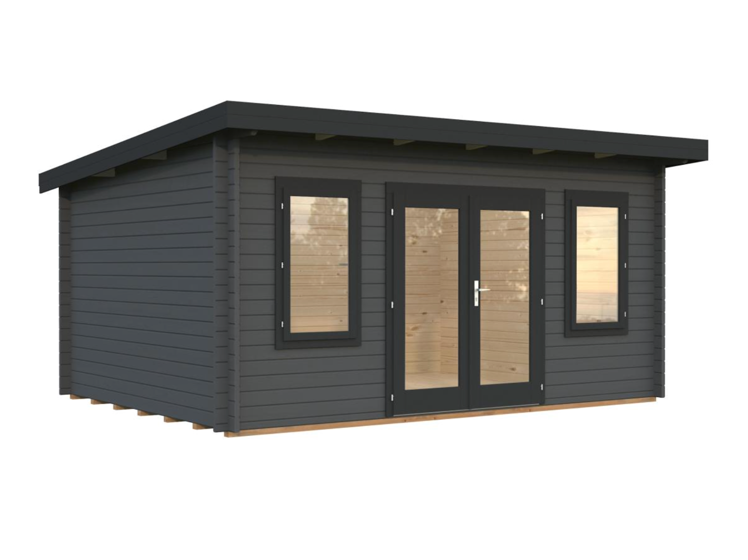 Palmako | Lisa M (15'5" x 11'6" | 153 sq.ft. | 1.7") Modern Pent Garden Office