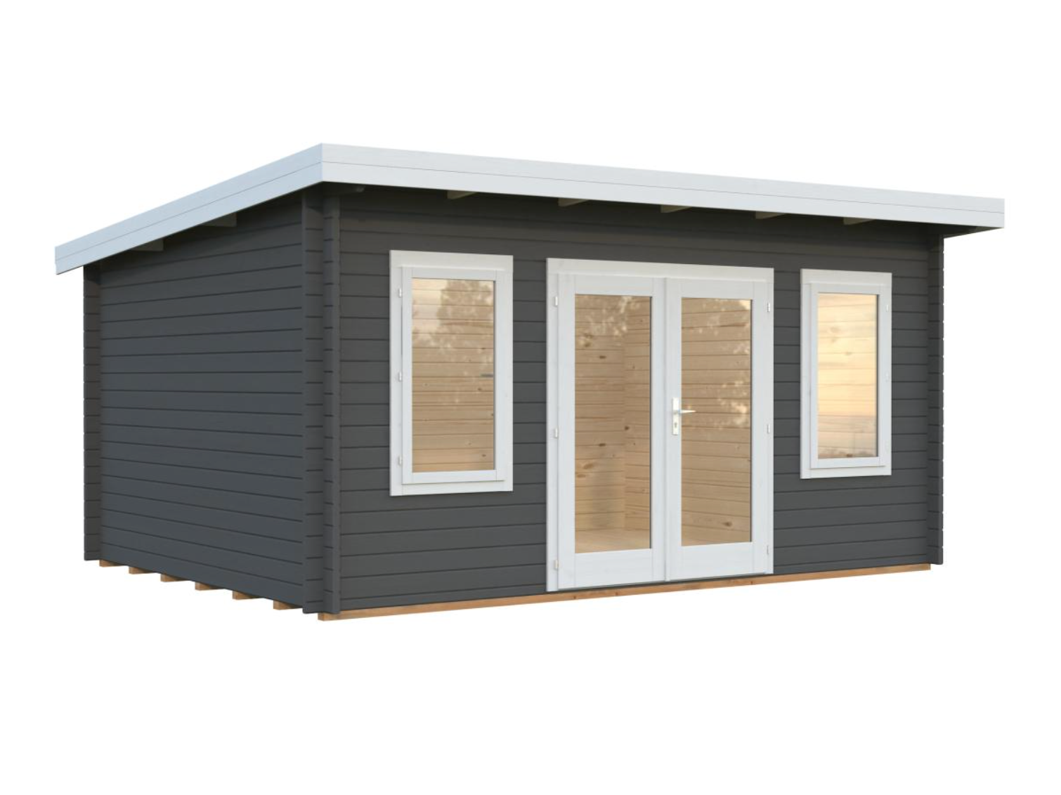 Palmako | Lisa M (15'5" x 11'6" | 153 sq.ft. | 1.7") Modern Pent Garden Office