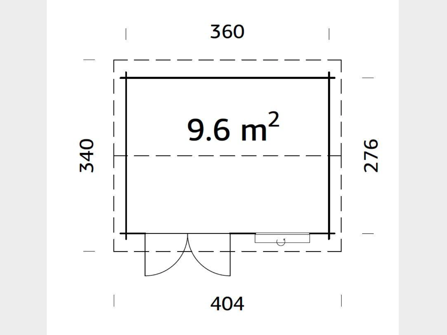 Palmako | Iris S (12'6" x 9'9" | 103 sq.ft. | 1.1") Compact Under 8'3" Garden Summer House