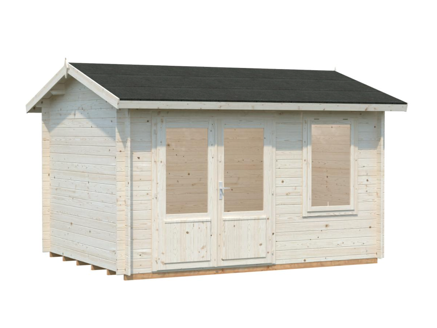 Palmako | Iris S (12'6" x 9'9" | 103 sq.ft. | 1.1") Compact Under 8'3" Garden Summer House