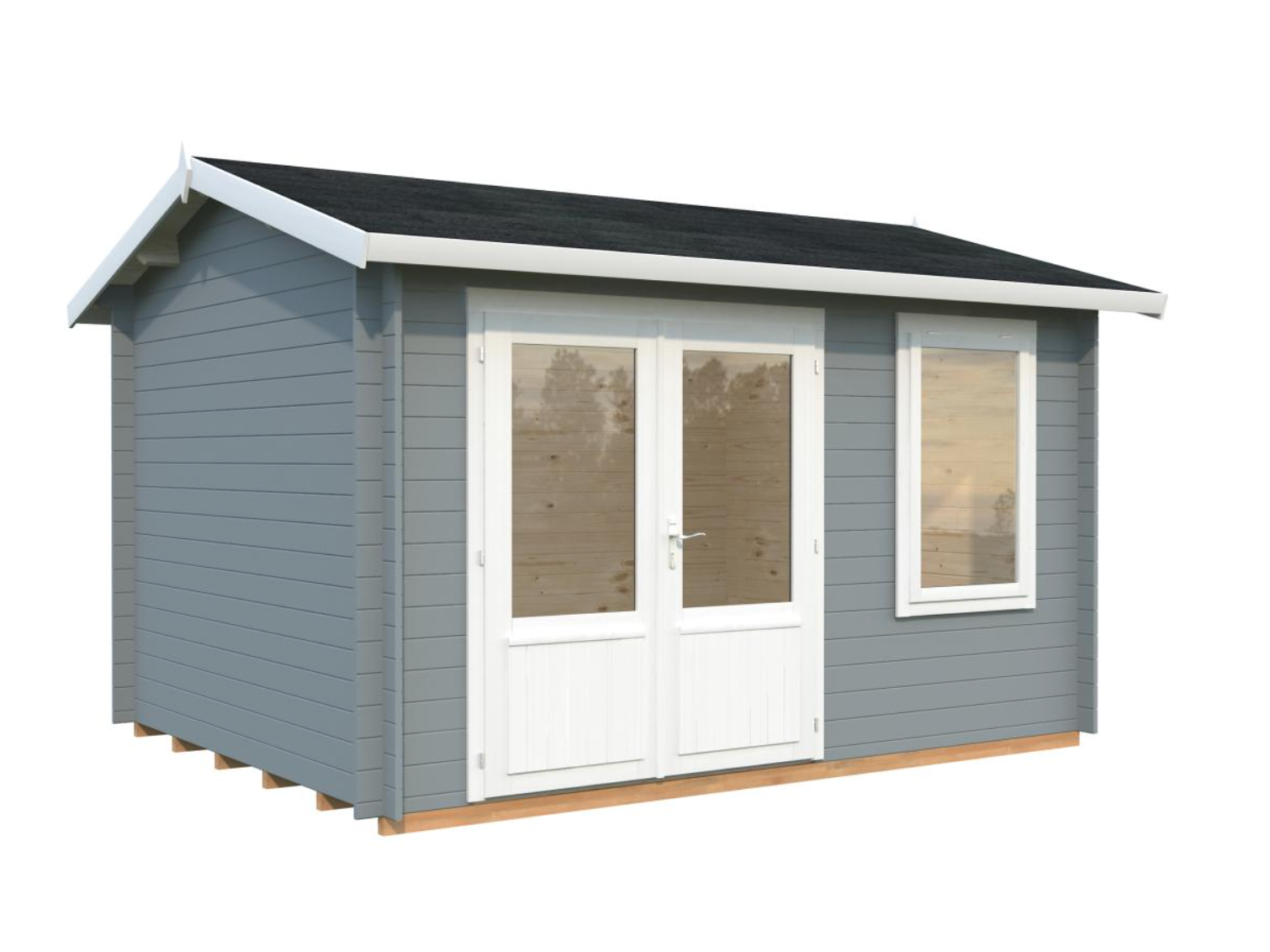 Palmako | Iris S (12'6" x 9'9" | 103 sq.ft. | 1.1") Compact Under 8'3" Garden Summer House