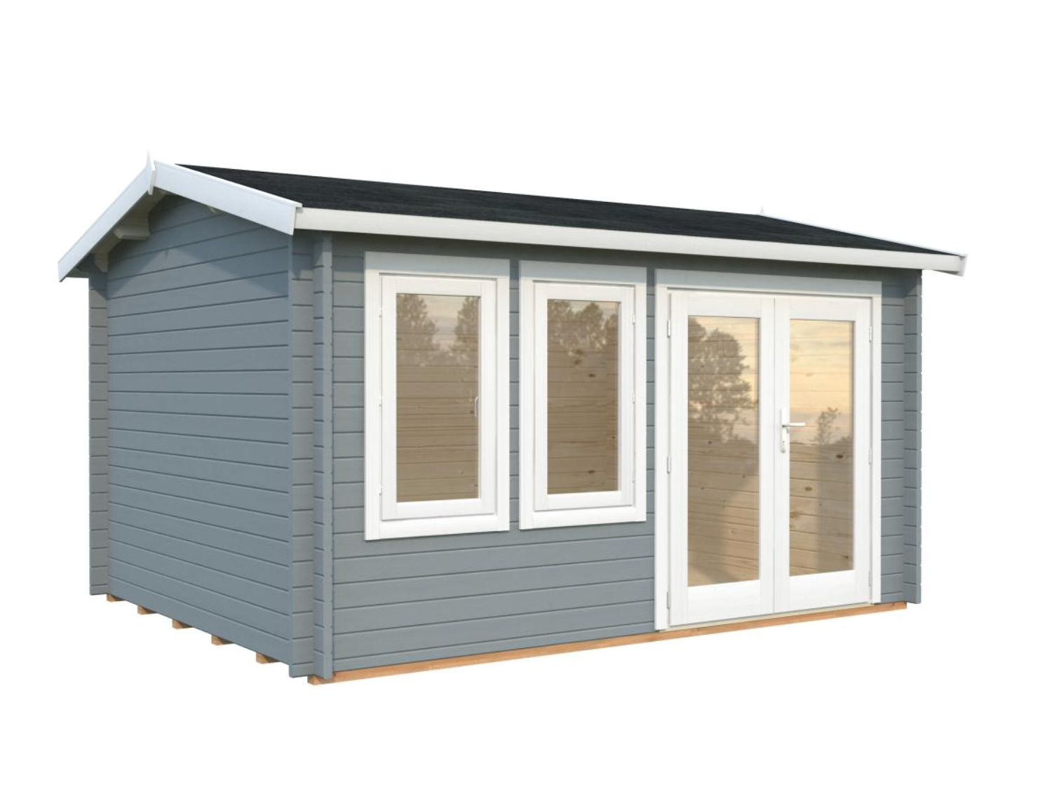 Palmako | Iris M (13'5" x 10'6" | 120 sq.ft. | 1.7") Log Cabin Summer House