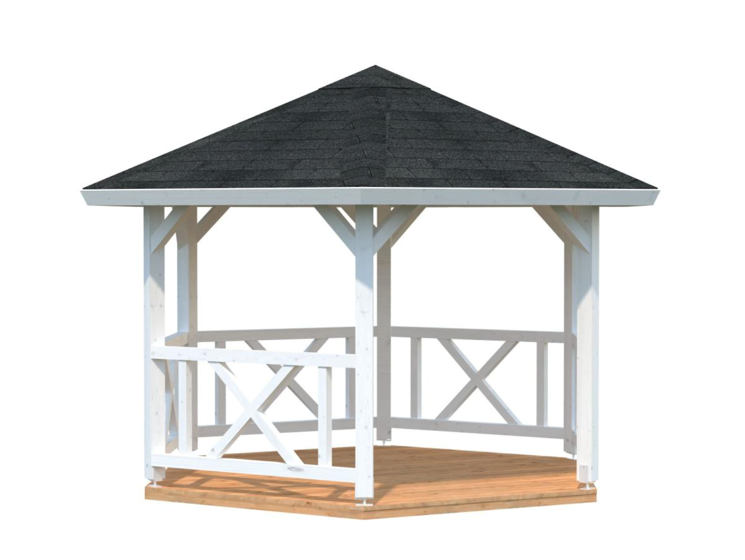 Palmako | Betty S (107 sq.ft.) Hexagonal Wooden Garden Gazebo