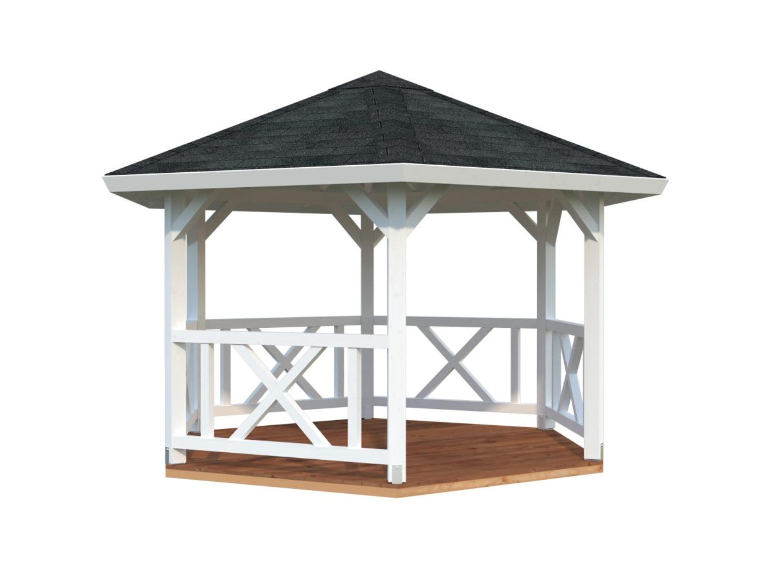 Palmako | Betty S (107 sq.ft.) Hexagonal Wooden Garden Gazebo