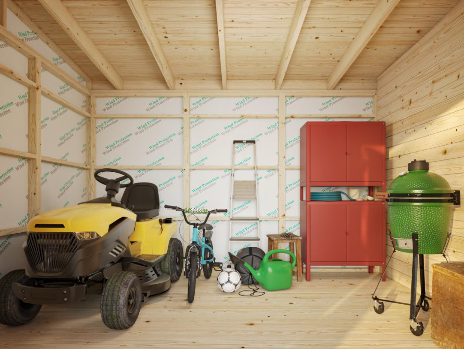 Palmako | Kalle L (18'4" x 11'0" | 182 sq.ft.) Two Room Pent Workshop