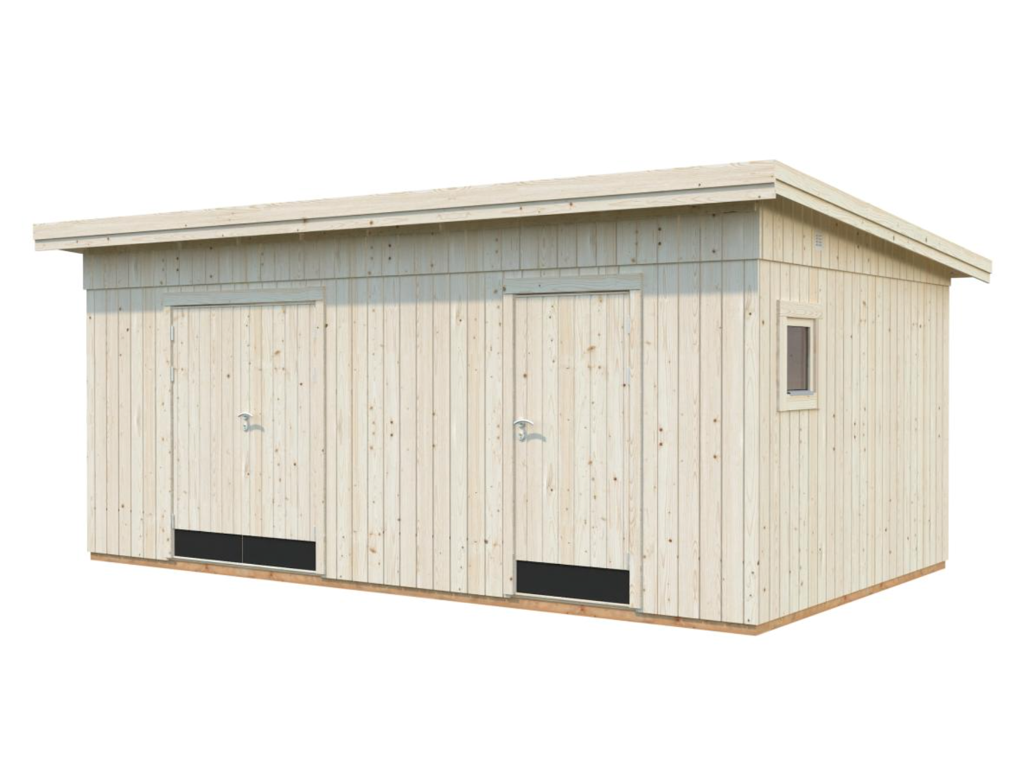 Palmako | Kalle L (18'4" x 11'0" | 182 sq.ft.) Two Room Pent Workshop