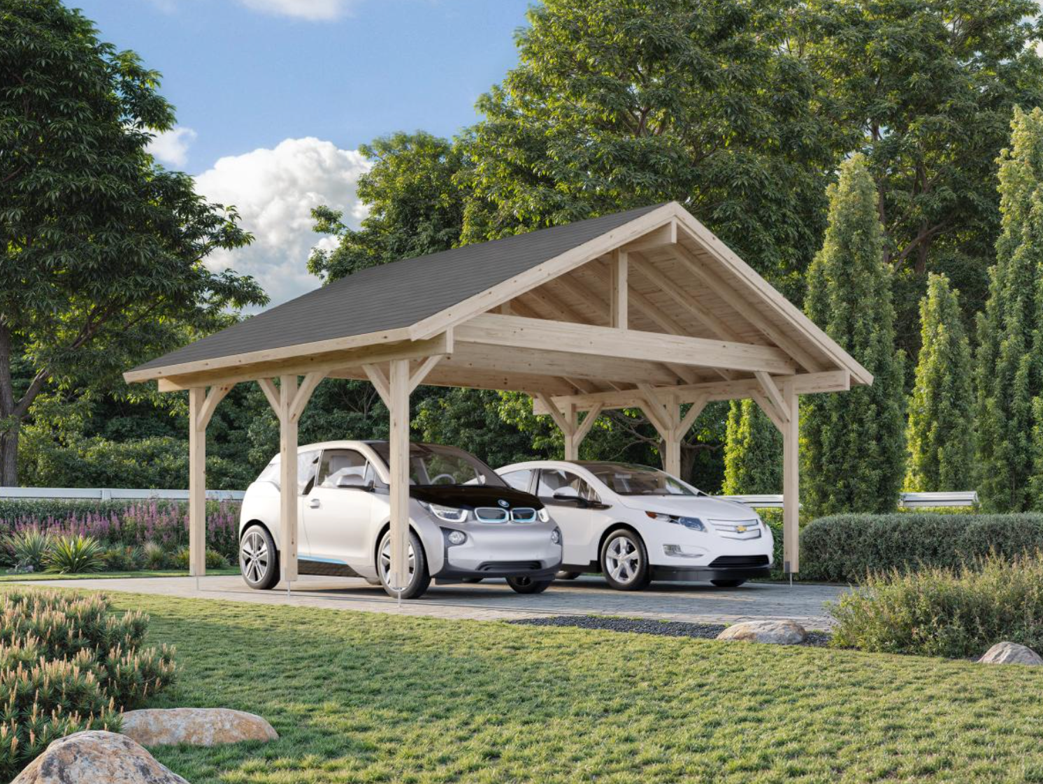 Palmako | Robert M (18'4" x 12'2" | 222 sq.ft.) Double Carport or Large Pavilion