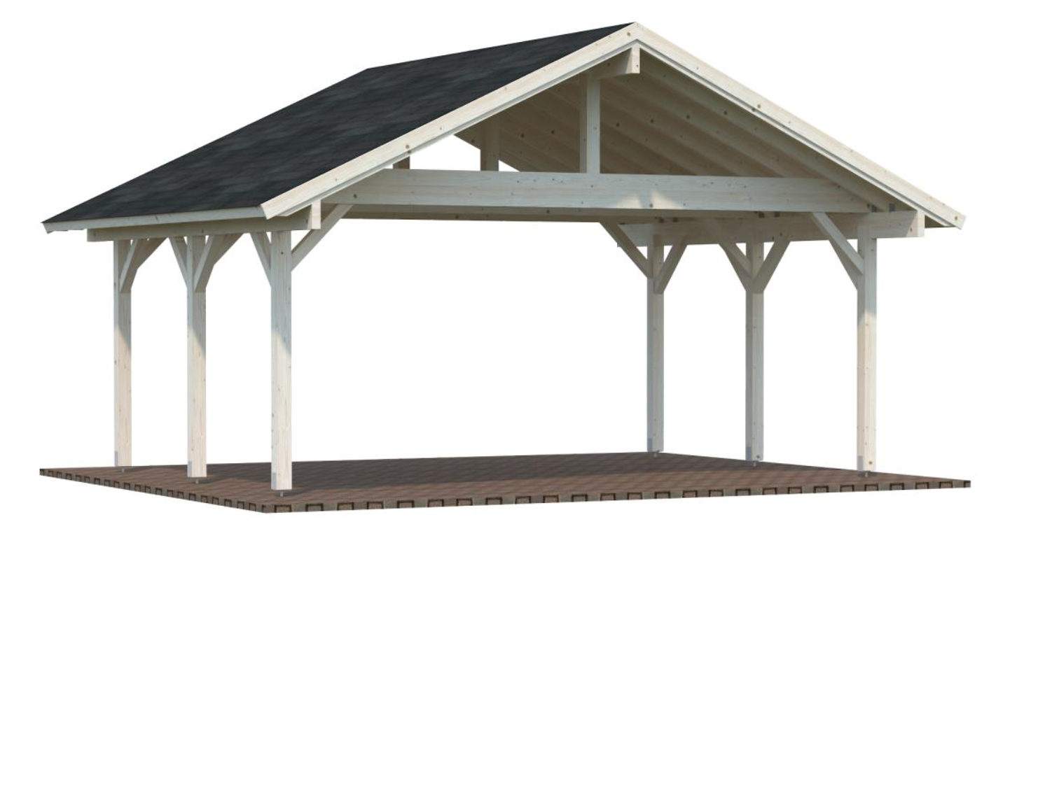 Palmako | Robert M (18'4" x 12'2" | 222 sq.ft.) Double Carport or Large Pavilion