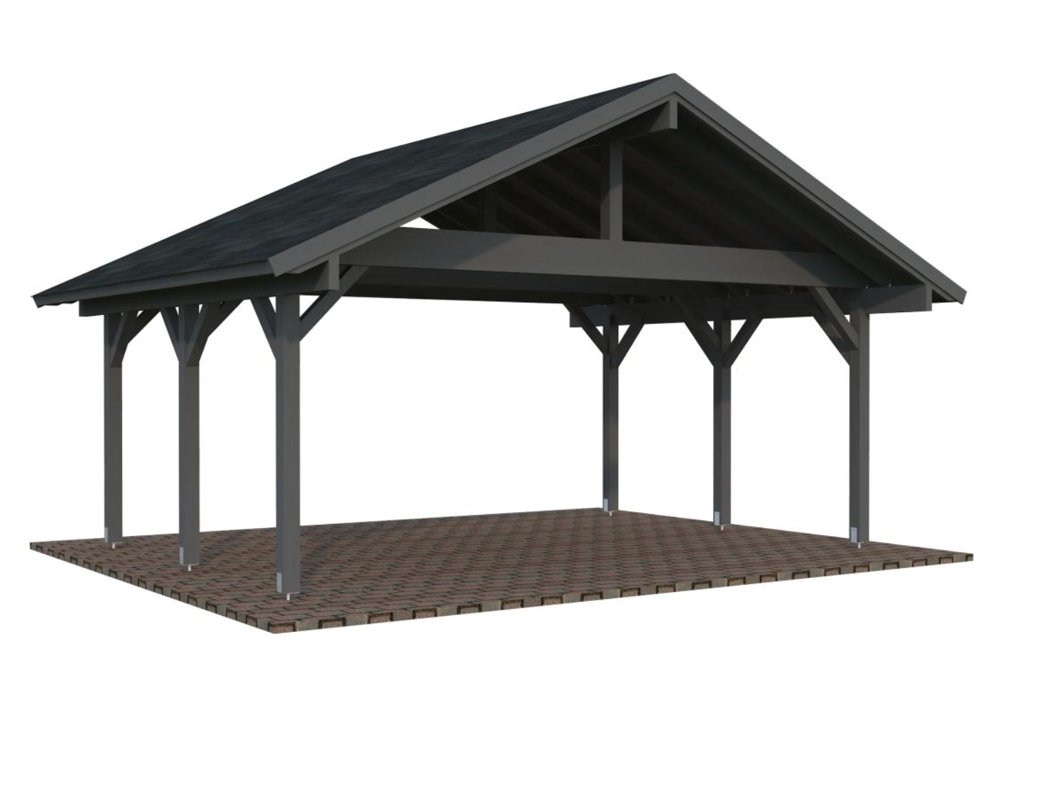 Palmako | Robert M (18'4" x 12'2" | 222 sq.ft.) Double Carport or Large Pavilion