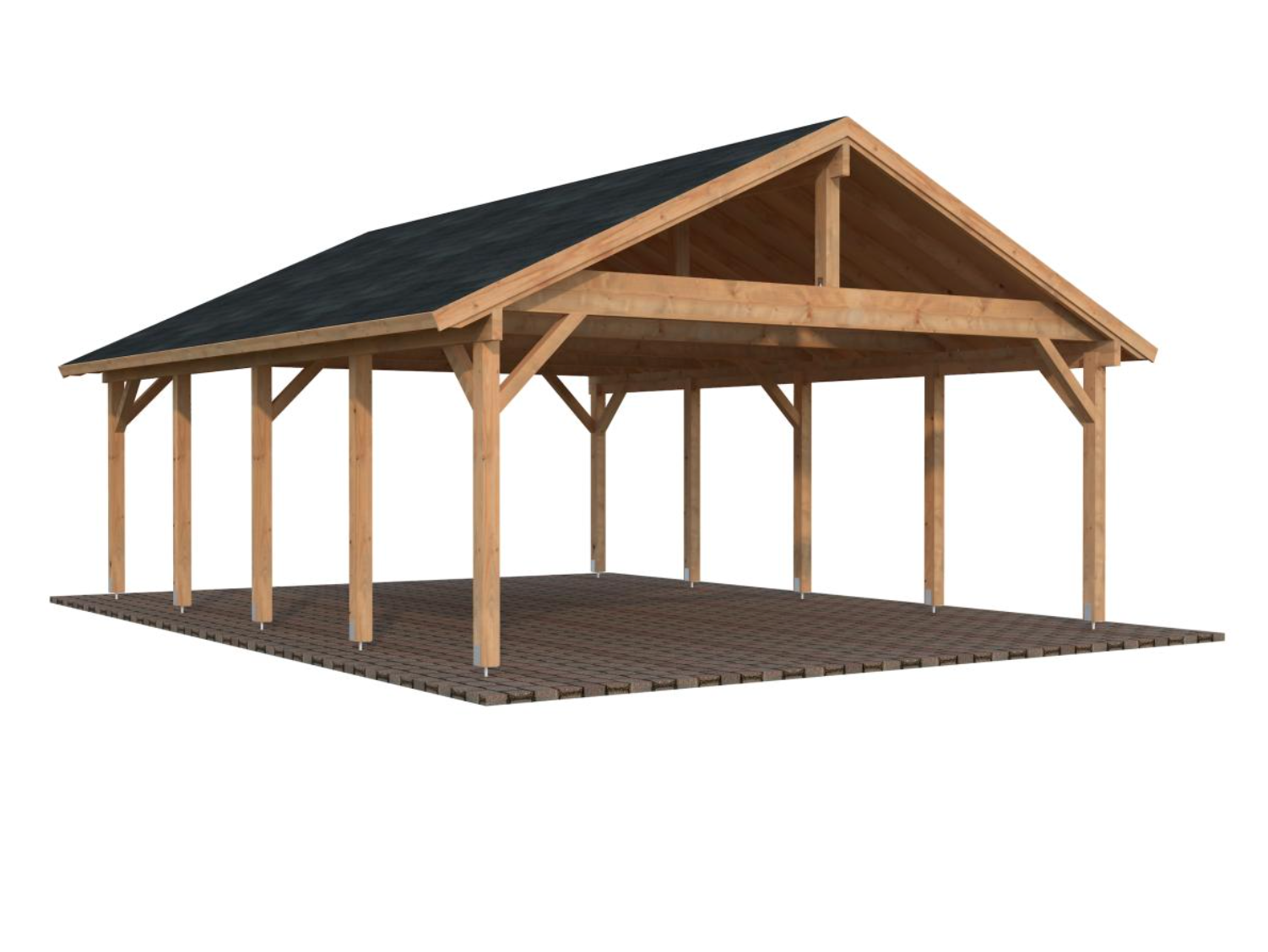 Palmako | Robert XL (18'4" x 23'11" | 437 sq.ft.) Double Carport or Large Pavilion