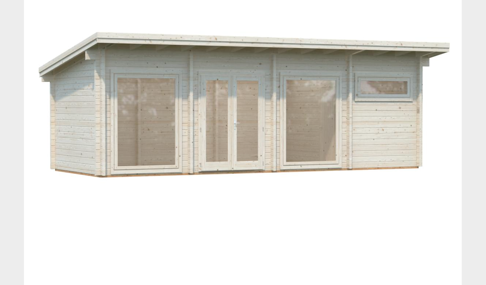 Palmako | Heidi XL (27'7" x 10'6" | 245 sq.ft. | 2.8") Large 2-Room Log Garden House