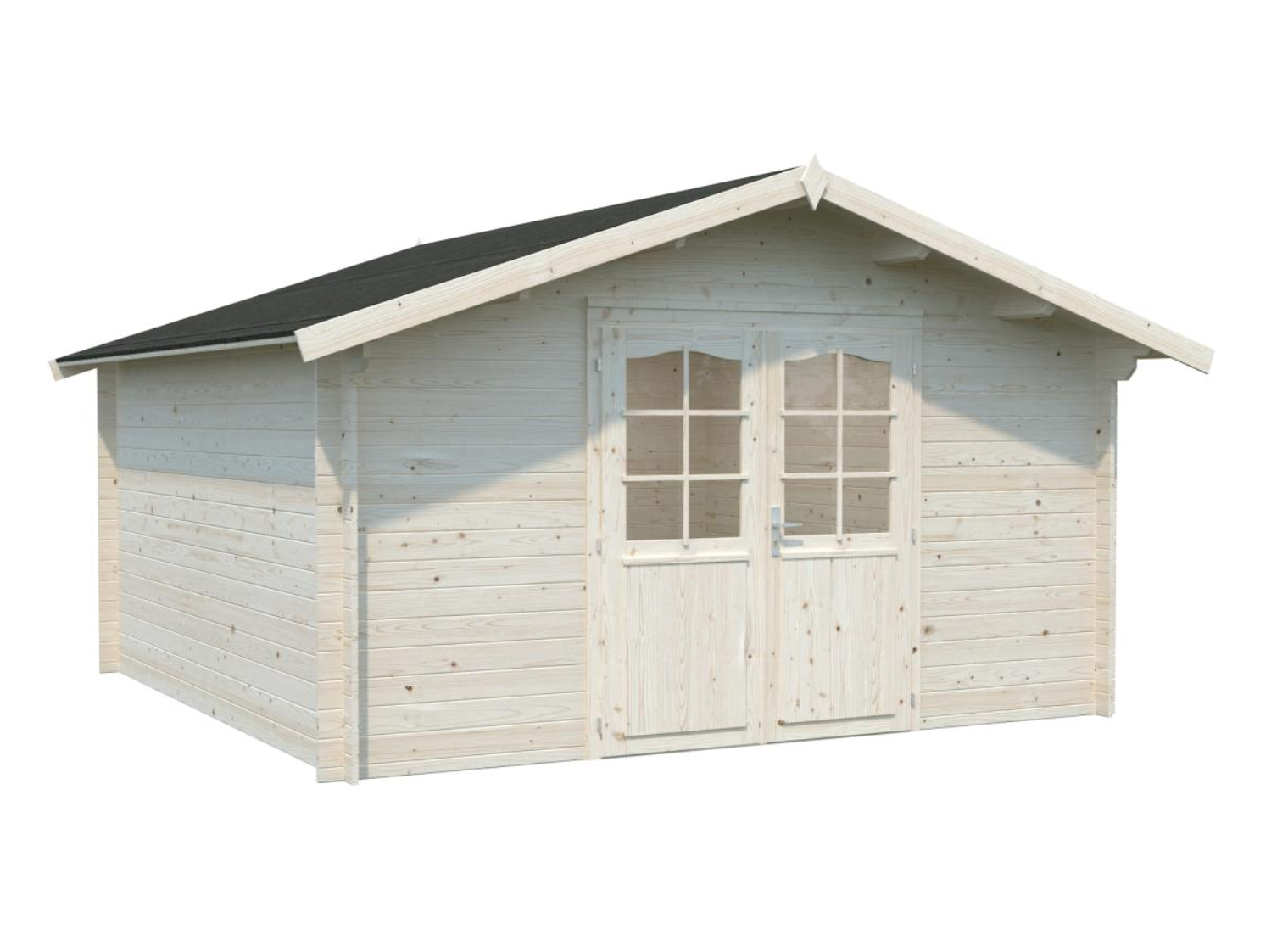 Palmako | Lotta L (13'1" x 13'1" | 149.6 sq.ft. | 1.3") Traditional Square Garden Log Cabin