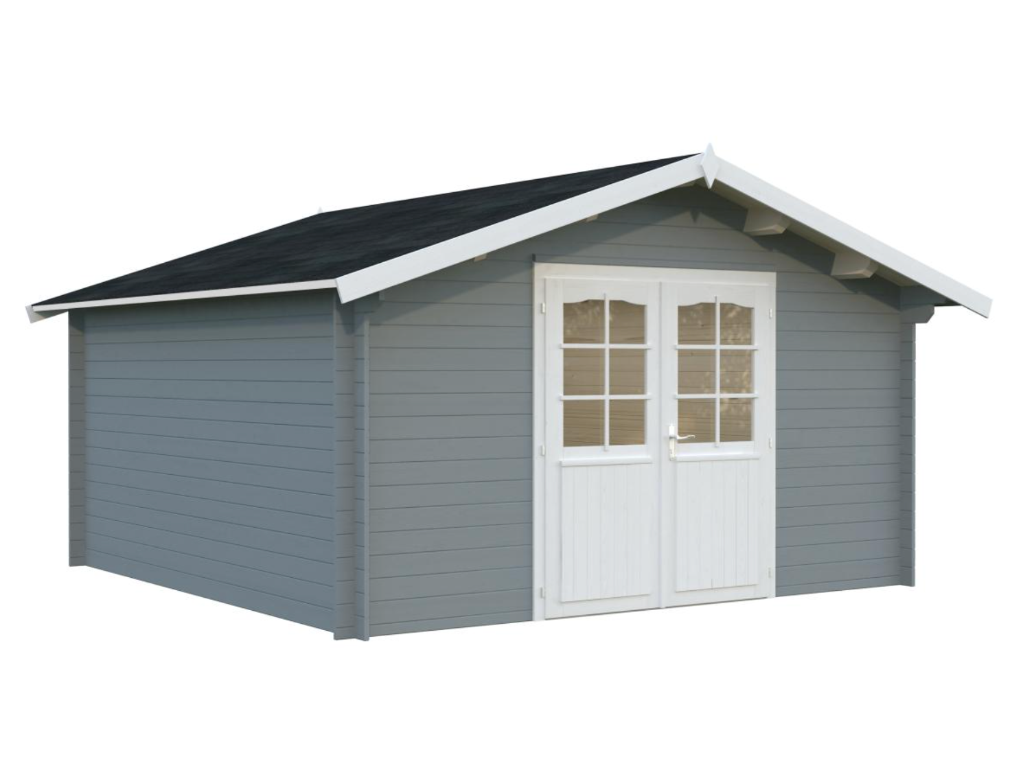 Palmako | Lotta L (13'1" x 13'1" | 149.6 sq.ft. | 1.3") Traditional Square Garden Log Cabin