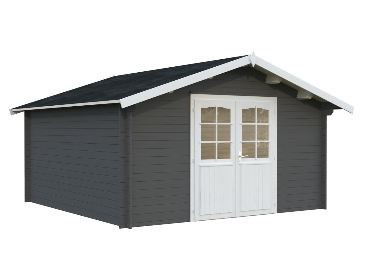 Palmako | Lotta L (13'1" x 13'1" | 149.6 sq.ft. | 1.3") Traditional Square Garden Log Cabin