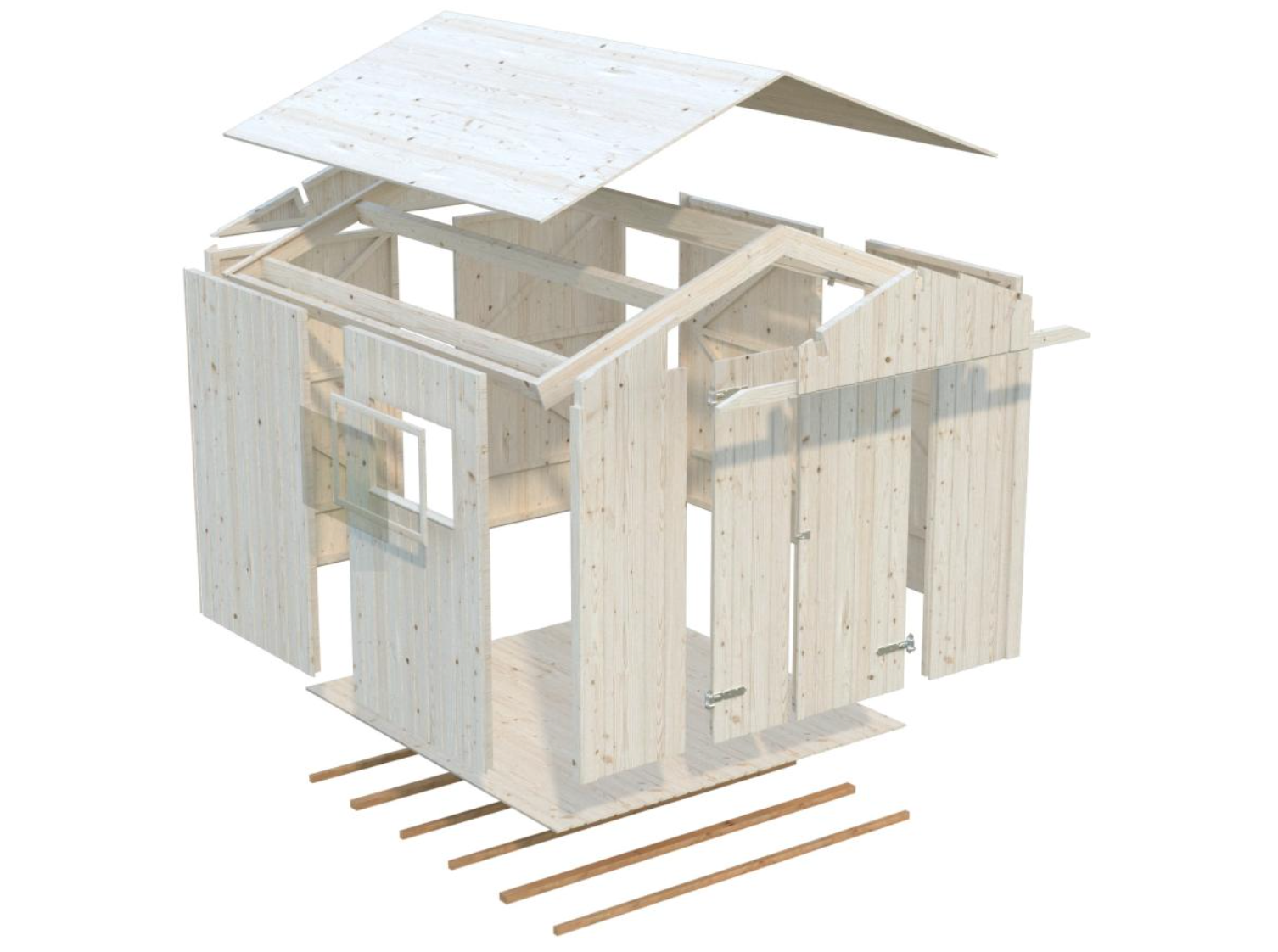 Palmako | Nils S (7'8" x 7'10" | 58.1 sq.ft.) Storage Shed