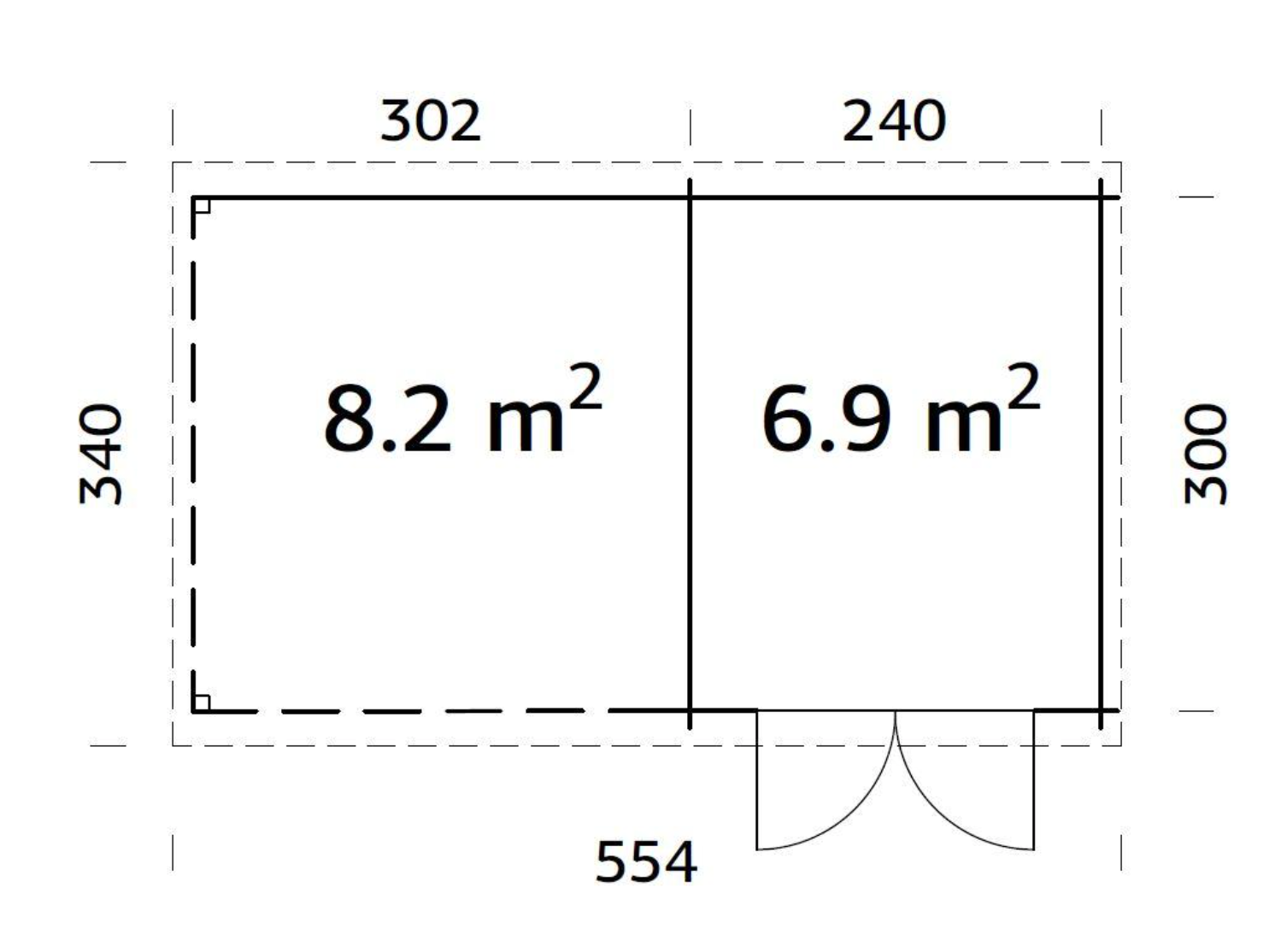 Palmako | Ella (18'1" x 10'6" | 162.5 sq.ft. | 1.1") Roof Summer House