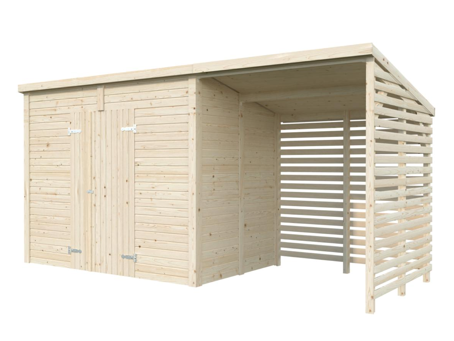 Palmako | Leif XL (15′1″ × 5′7″ | 48.4 sq.ft.) Spacious Garden Shed