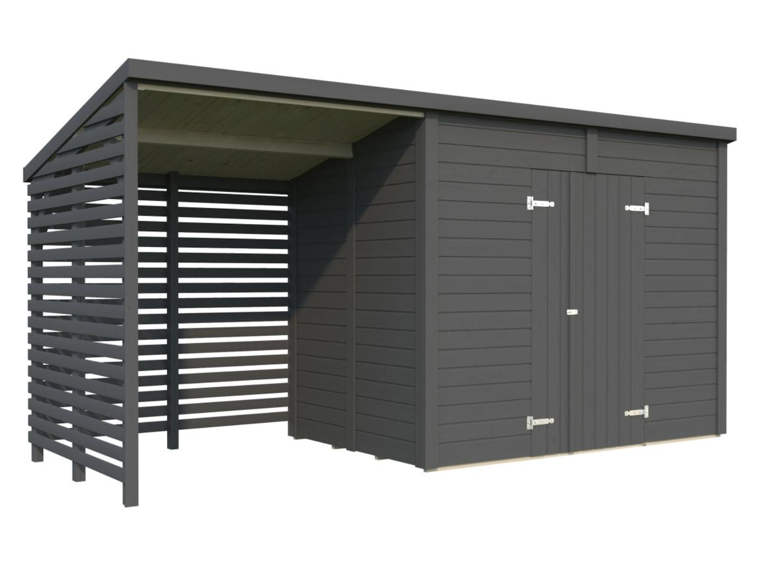 Palmako | Leif XL (15′1″ × 5′7″ | 48.4 sq.ft.) Spacious Garden Shed