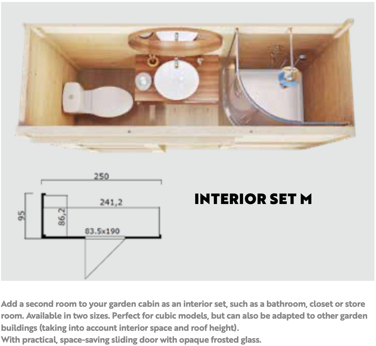 Lasita Maja | Domeo 11 (16'5" x 19'6" | 224 sq.ft.) Modern Cabin With Two Separate Rooms And Large Glass Fronts
