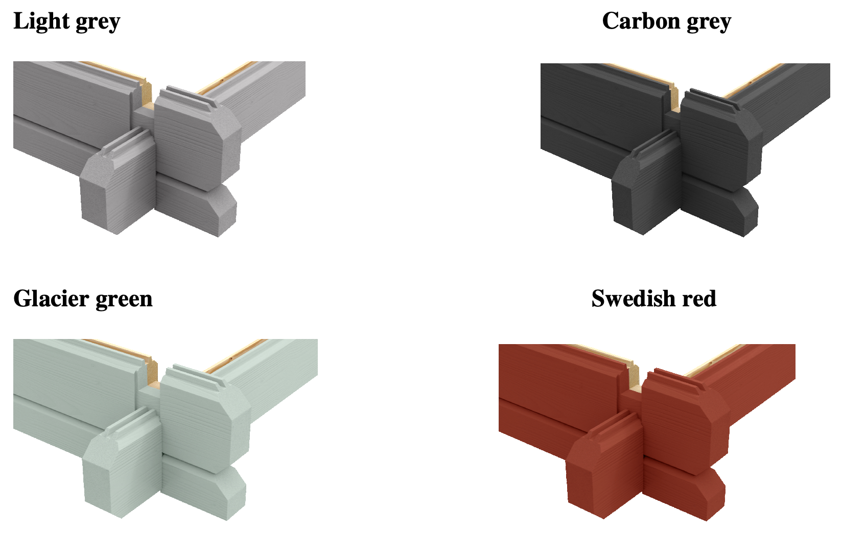 Lasita Maja | Örebro (20'4" D x 17'1" W x 15'3" H | 428.3 sq.ft.) Cabin With Window Front and Loft Space