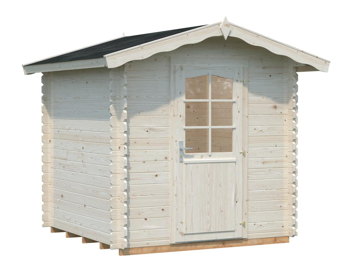 Palmako | Vivian S (7'3" x 7'3" | 40.9 sq.ft. | 1.1") Compact Garden Log Cabin