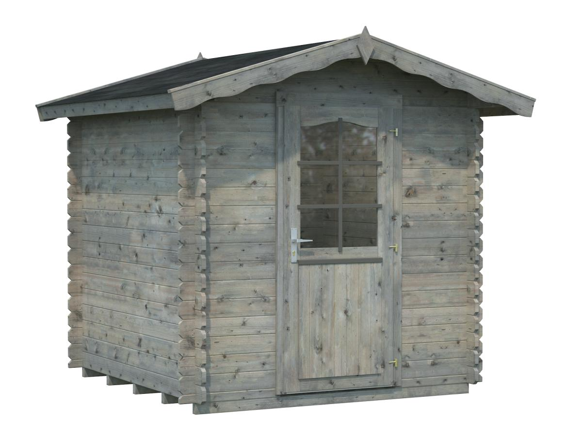 Palmako | Vivian S (7'3" x 7'3" | 40.9 sq.ft. | 1.1") Compact Garden Log Cabin
