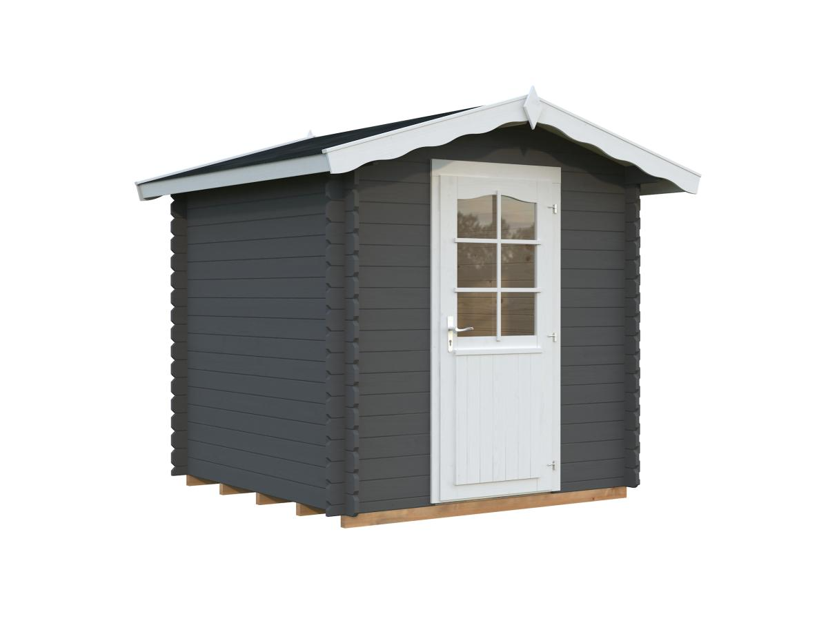 Palmako | Vivian S (7'3" x 7'3" | 40.9 sq.ft. | 1.1") Compact Garden Log Cabin