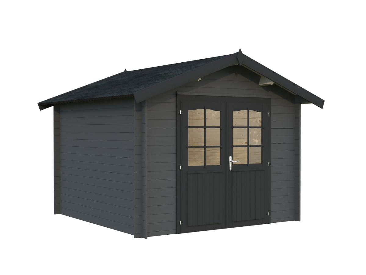 Palmako | Lotta S (9'10" x 9'10" | 78.6 sq.ft. | 1.1") Garden Storage Log Cabin