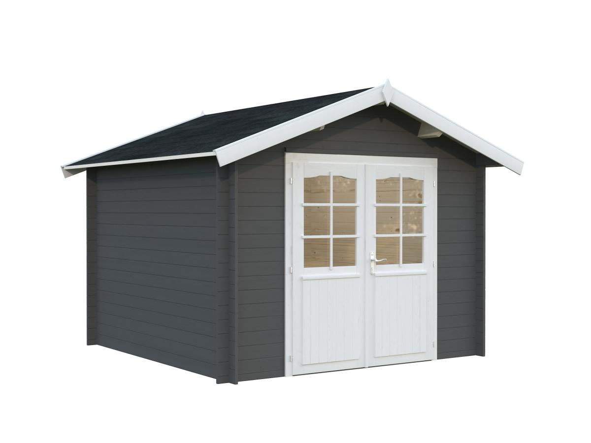 Palmako | Lotta S (9'10" x 9'10" | 78.6 sq.ft. | 1.1") Garden Storage Log Cabin