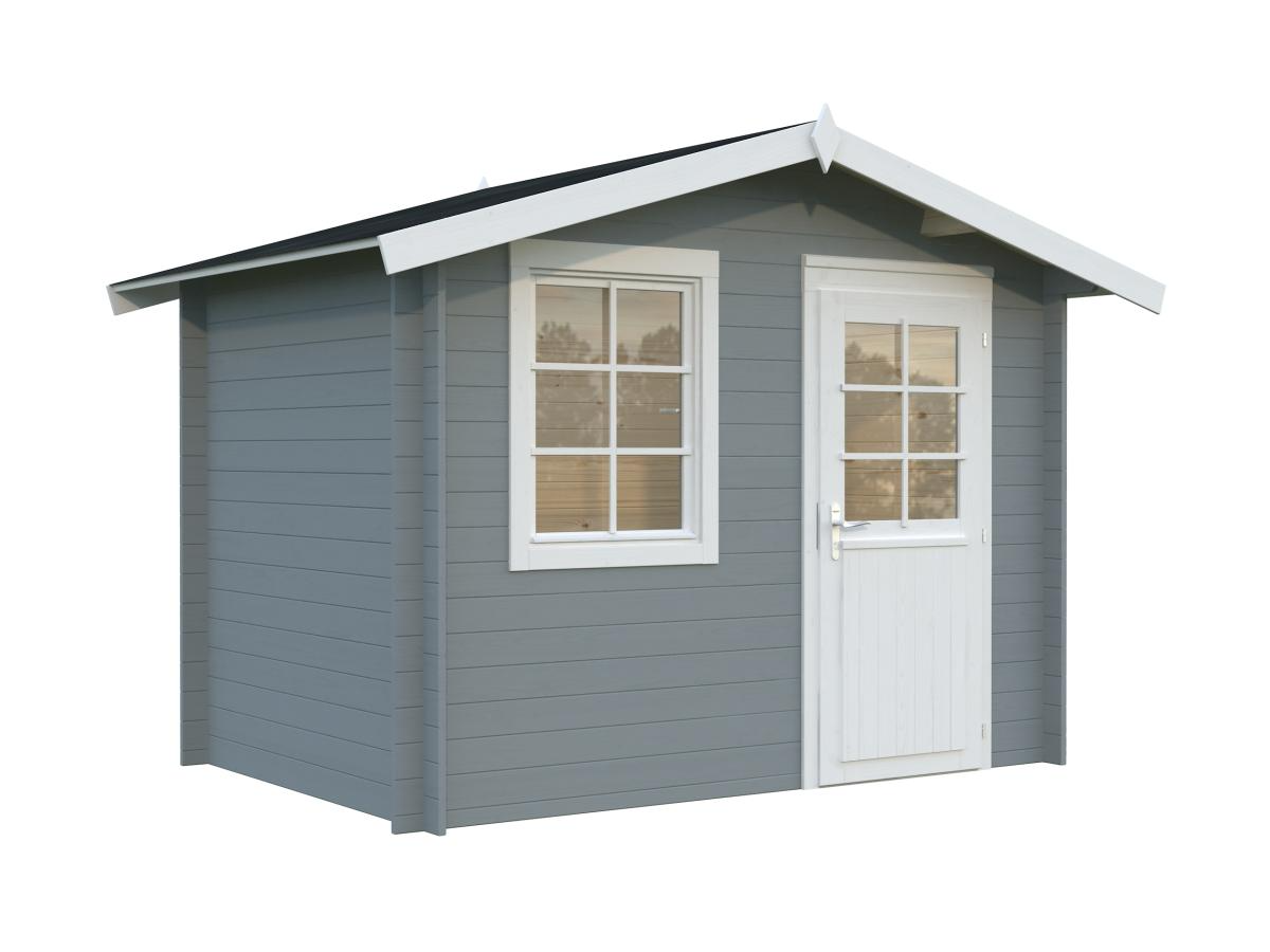 Palmako | Klara S (9'10" x 6'7" | 50.6 sq.ft. | 1.1") Beach Hut Style Tiny Log Cabin or Garden Shed