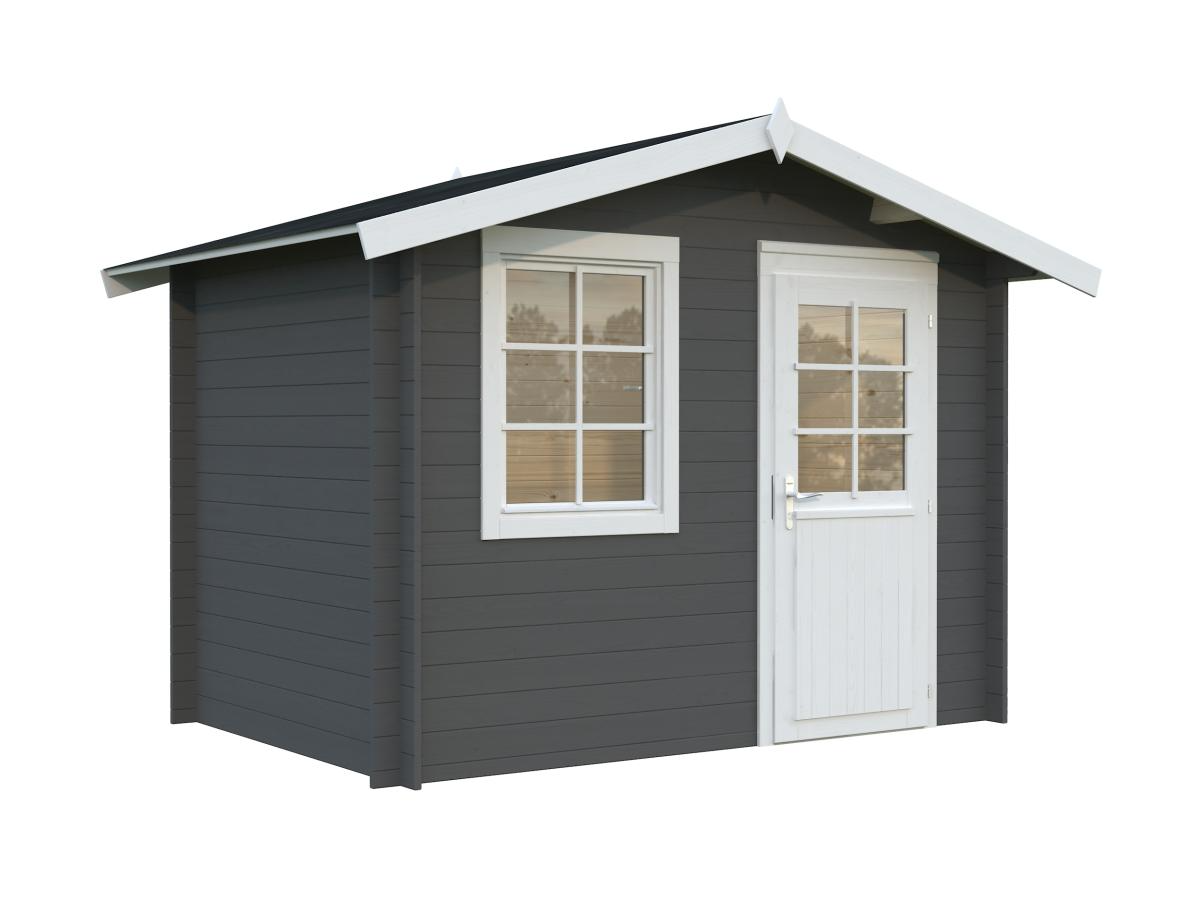 Palmako | Klara S (9'10" x 6'7" | 50.6 sq.ft. | 1.1") Beach Hut Style Tiny Log Cabin or Garden Shed