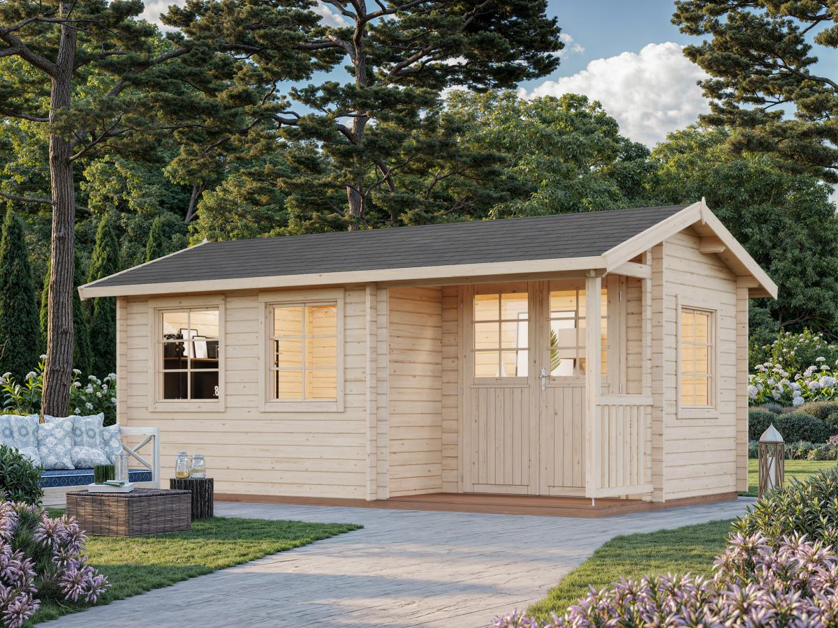 Palmako | Susanna S (17'5" x 10'6" | 133.5 sq.ft. | 1.7") Traditional Homestead Log Cabin