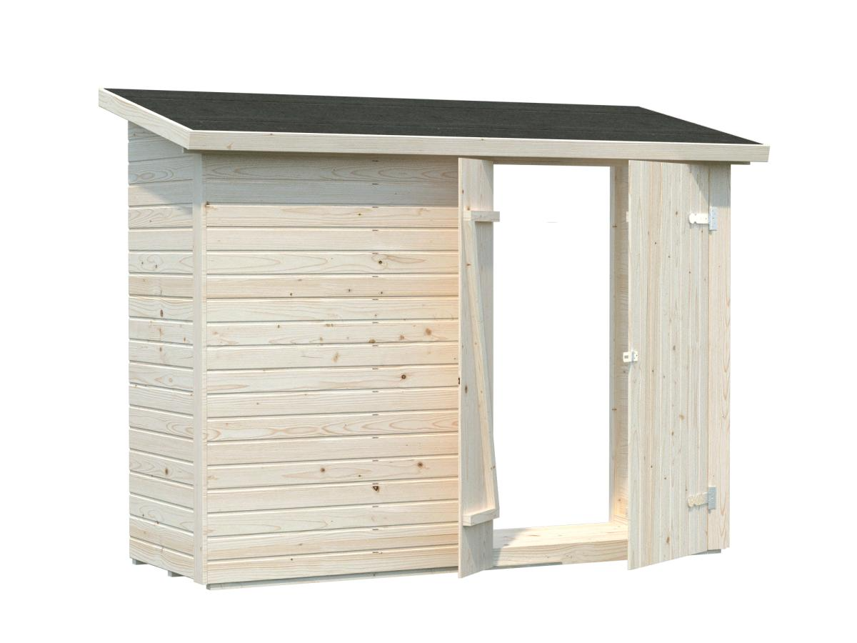 Palmako | Leif XS (7'8" x 3'1" | 23.7 sq.ft.) Add-on Garden Side Shed
