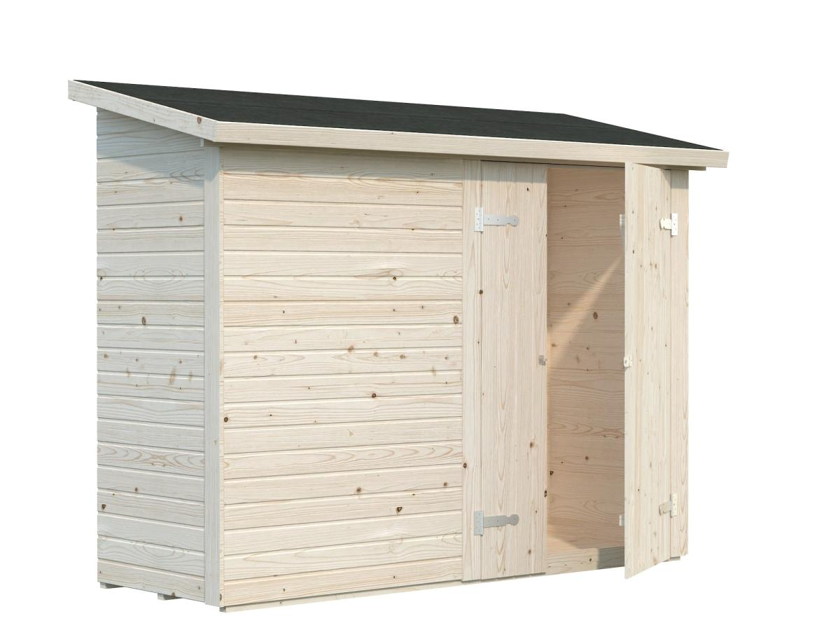 Palmako | Leif XS (7'8" x 3'1" | 23.7 sq.ft.) Add-on Garden Side Shed