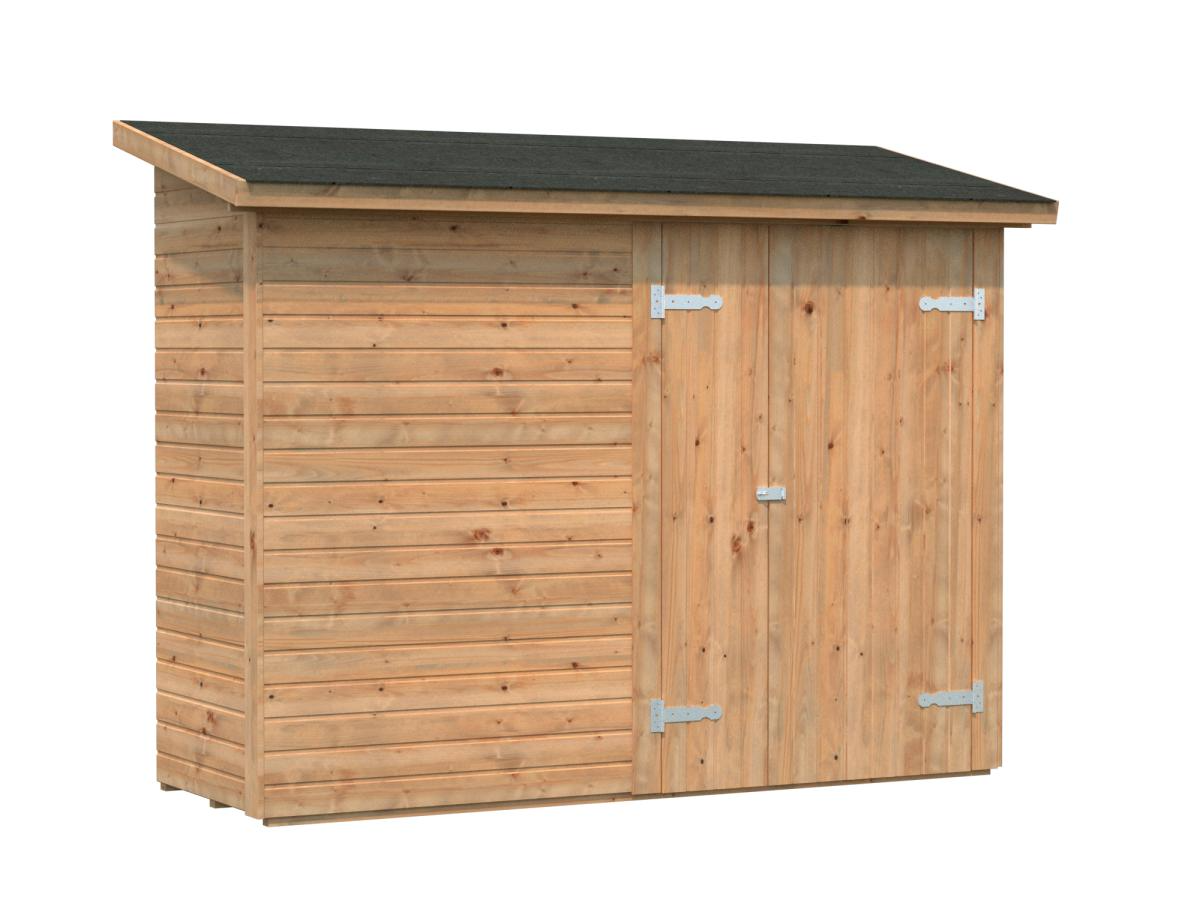 Palmako | Leif XS (7'8" x 3'1" | 23.7 sq.ft.) Add-on Garden Side Shed